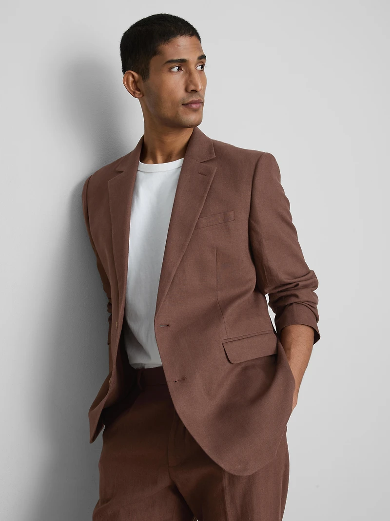 The Edit Linen Blend Suit Jacket