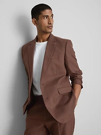 The Edit Linen Blend Suit Jacket