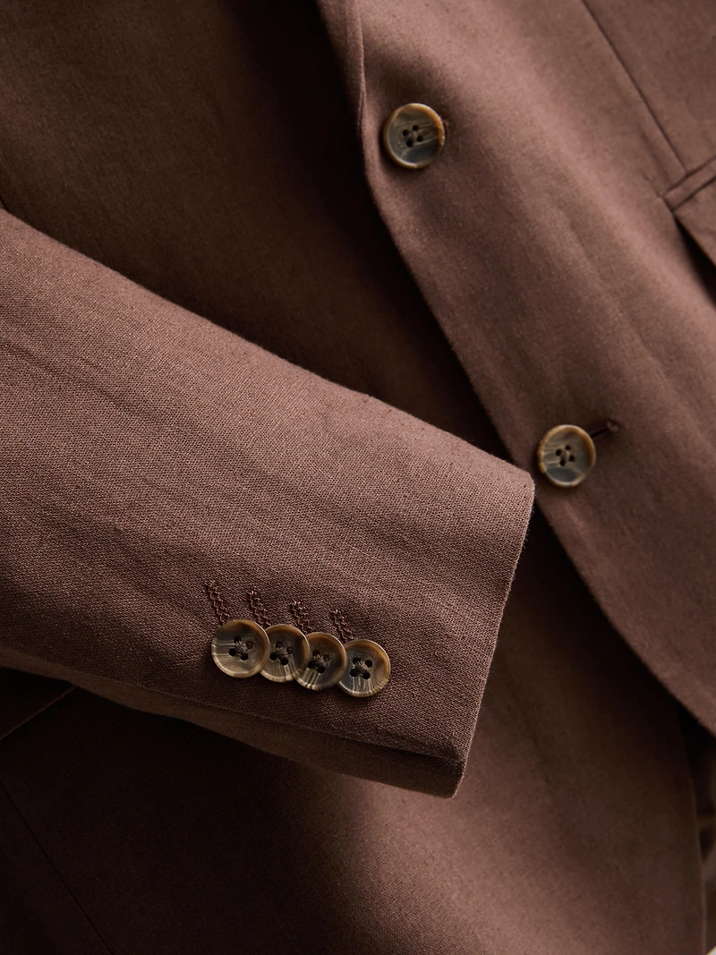 The Edit Linen Blend Suit Jacket