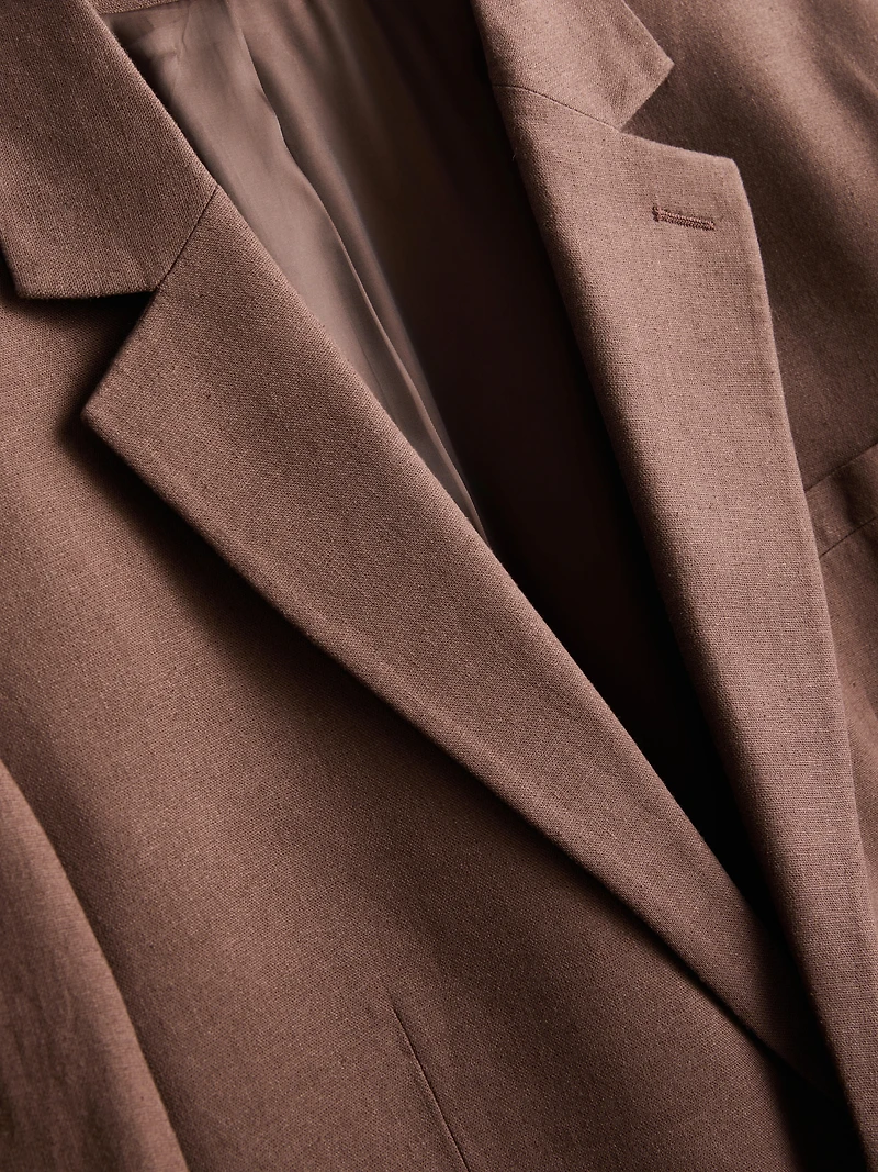 The Edit Linen Blend Suit Jacket