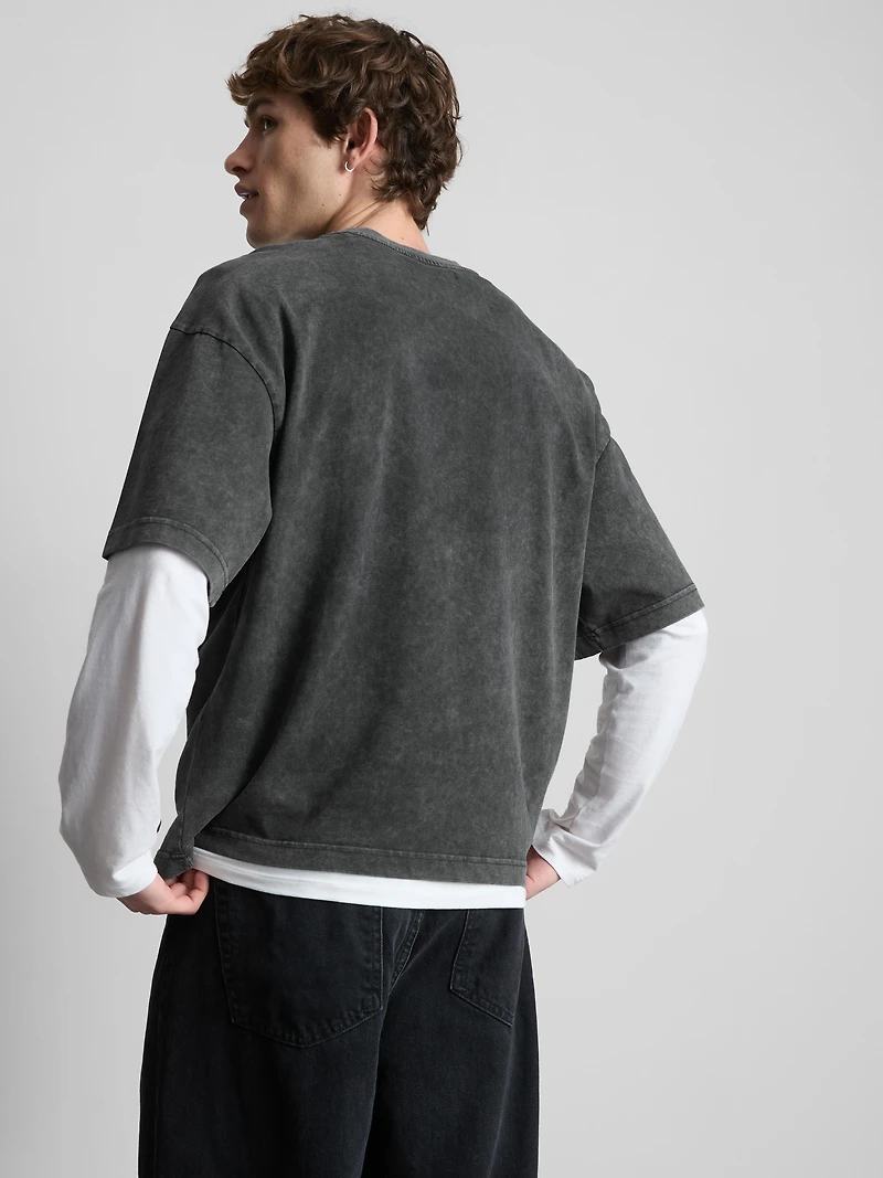 Short Sleeved Washed T-Shirt