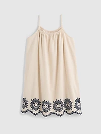 7-15yrs | Embroidered Cami Smock Dress