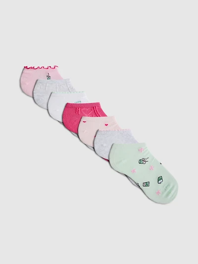 7pk Patterned Shoe Liners