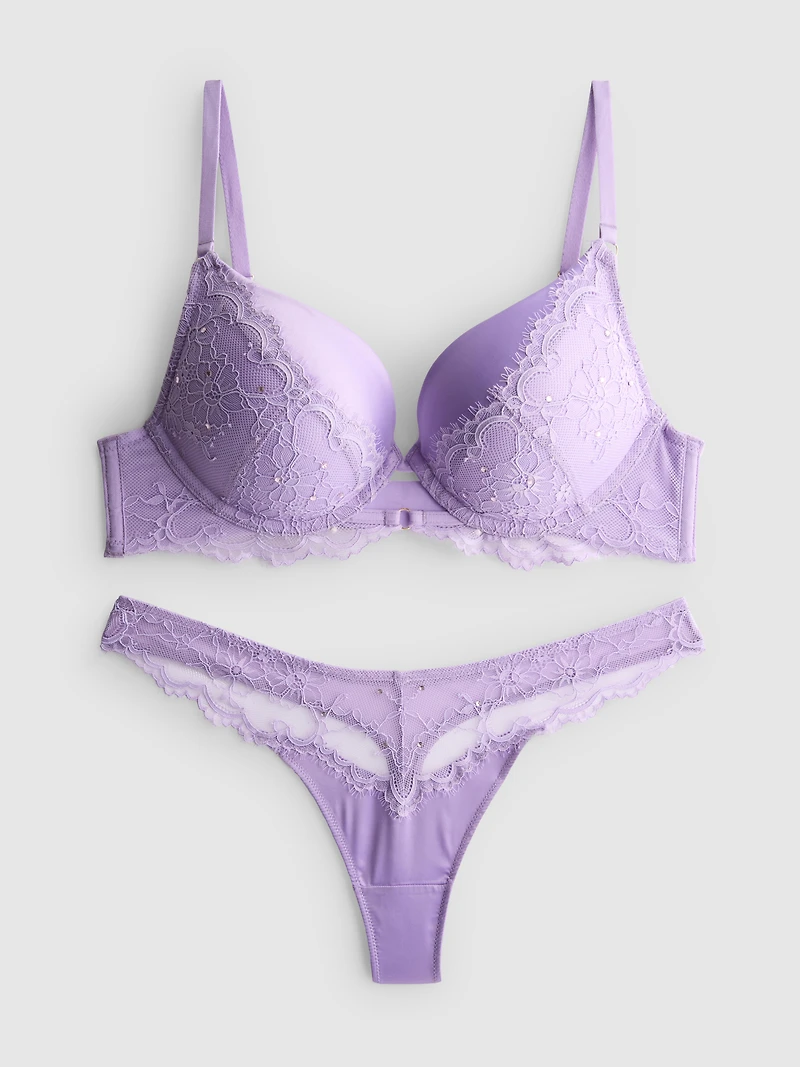 Rhinestone Maximize Lingerie Set