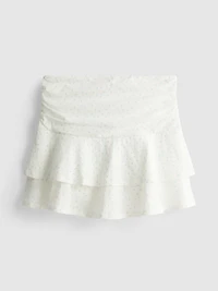 Ruched-Waist Mini Rara Skirt
