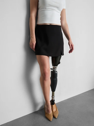Split Front Mini Skort
