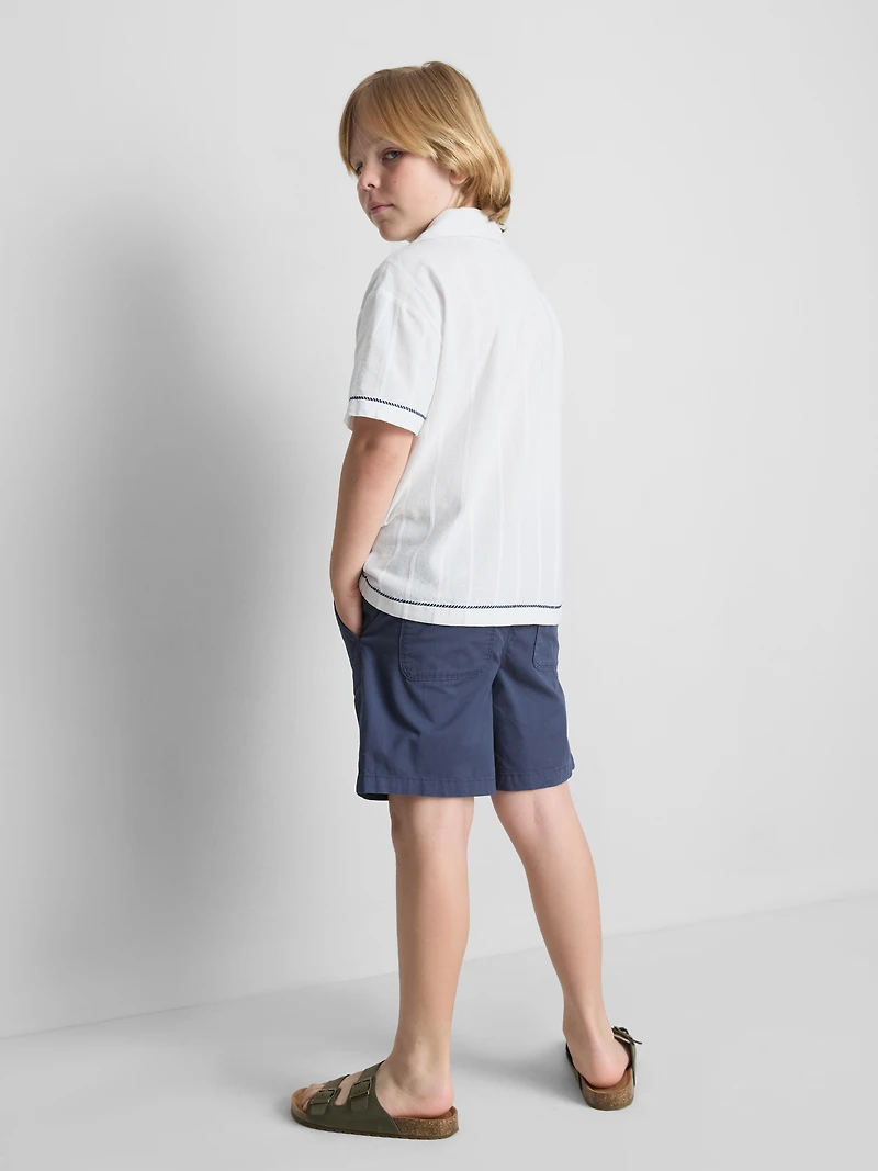 7-15yrs | Fish Embroidered Shirt