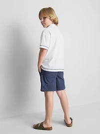 7-15yrs | Fish Embroidered Shirt