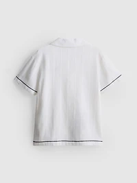 7-15yrs | Fish Embroidered Shirt