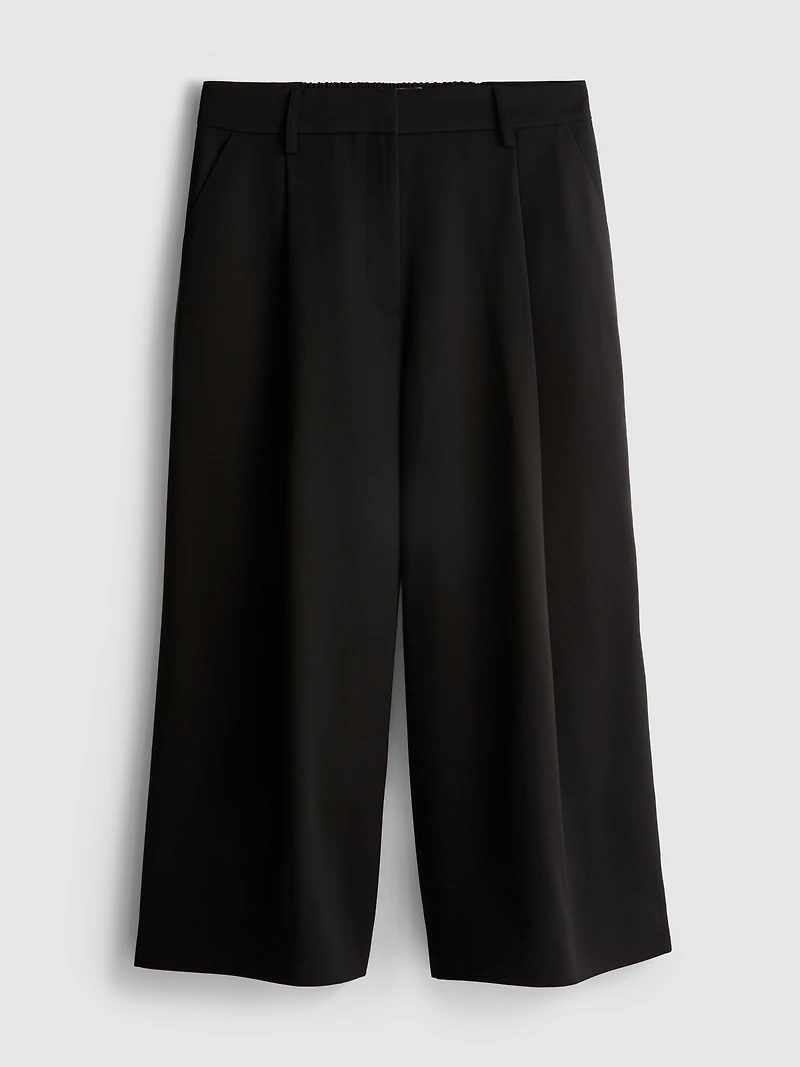 Lila Pleated Culotte Pants