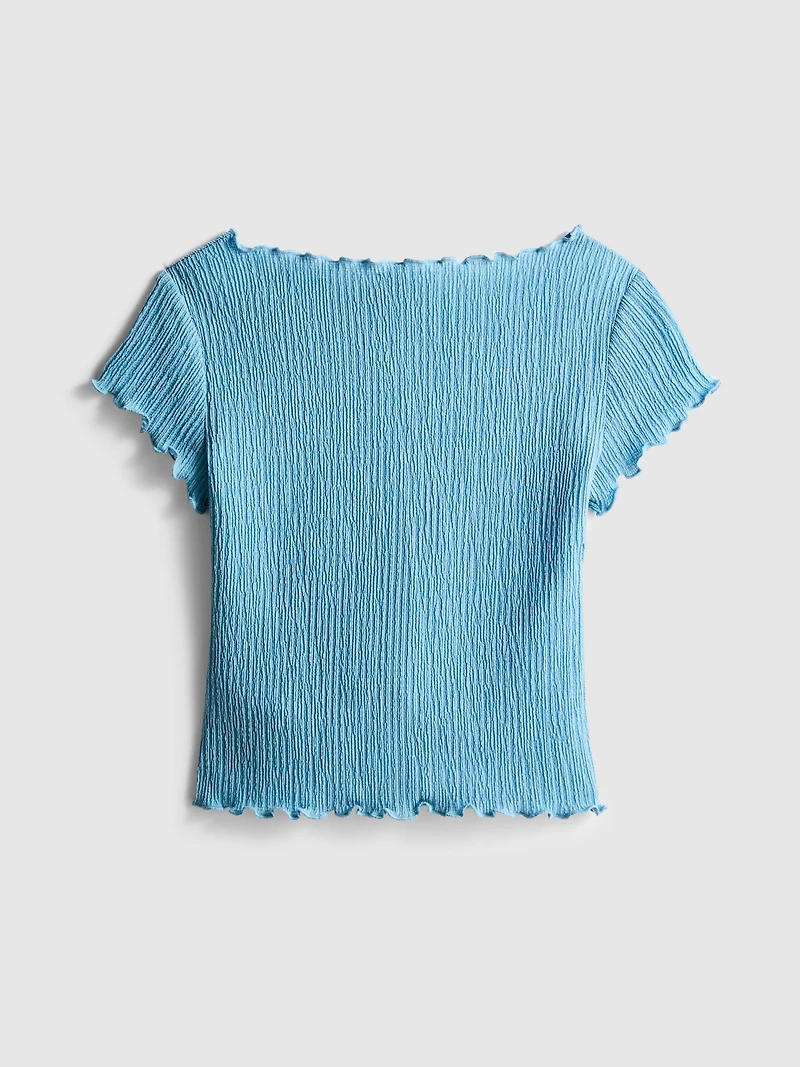 7-15yrs | Crinkle Textured Blouse