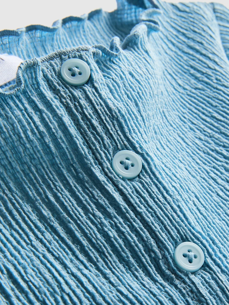 7-15yrs | Crinkle Textured Blouse