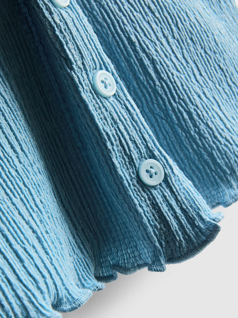 7-15yrs | Crinkle Textured Blouse