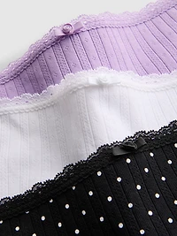 3pk Seamless Mini Boyshorts