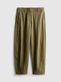 Paula Echevarría Textured Barrel-Leg Pants