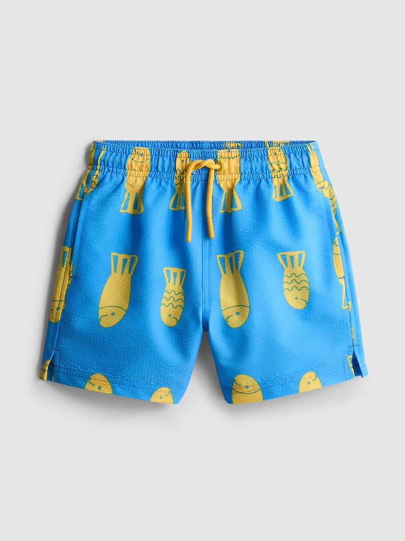 1.5-9yrs | Fish Graphic Swim Shorts