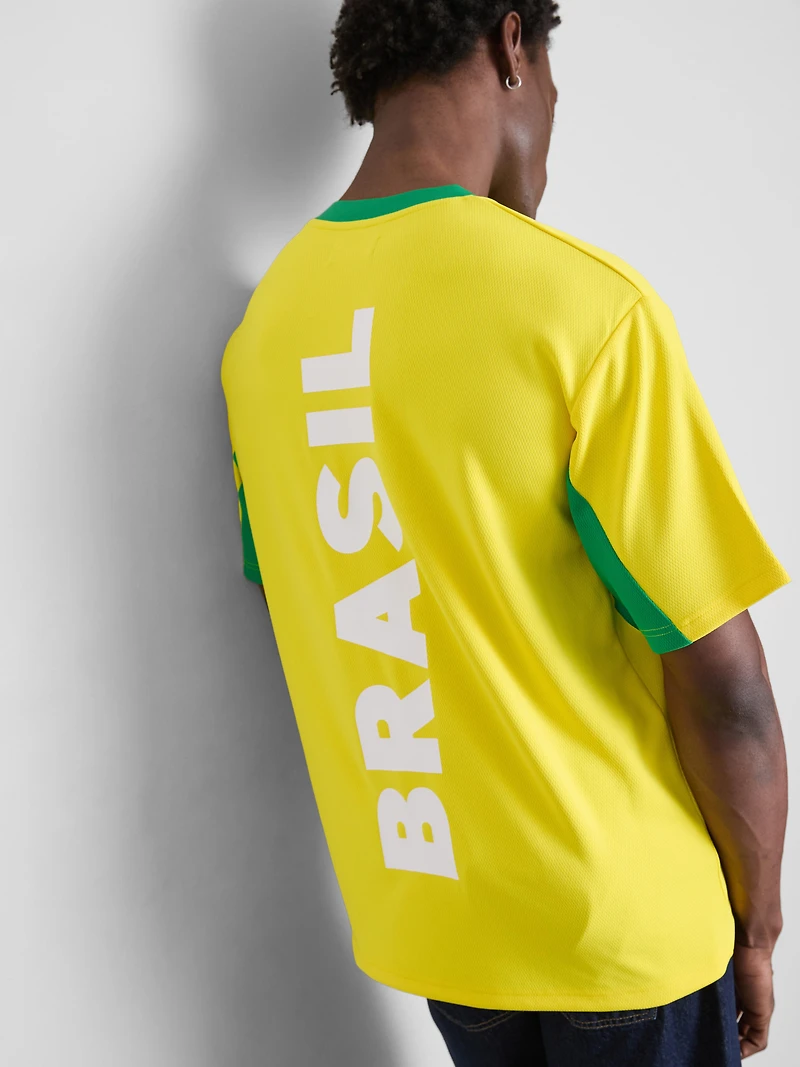Brazil Short Sleeve Mesh T-Shirt