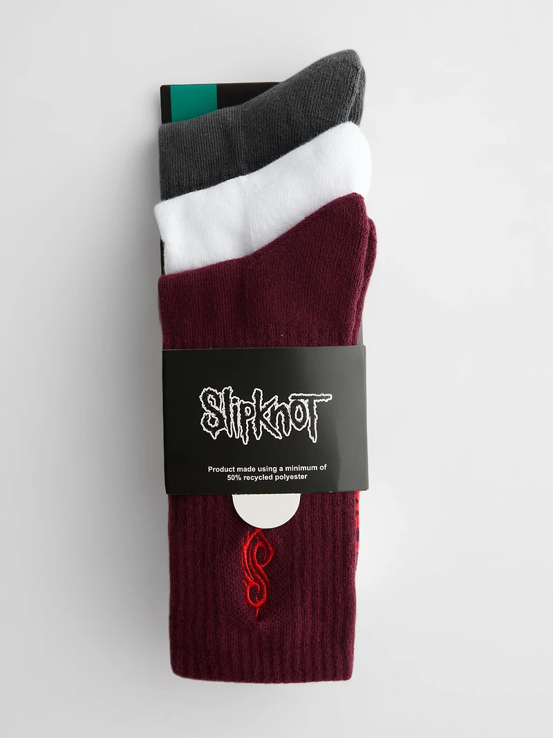3pk Slipknot Socks