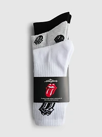 3pk Rolling Stones Ribbed Socks