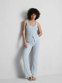 Love To Lounge Ribbed Striped Pajama Cami
