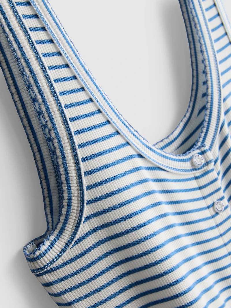 Love To Lounge Ribbed Striped Pajama Cami