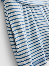 Love To Lounge Ribbed Striped Pajama Shorts