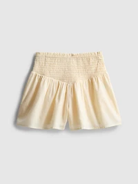 7-15yrs | Shirred Waist Shorts