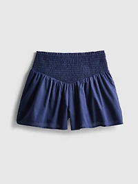 7-15yrs | Shirred Waist Shorts