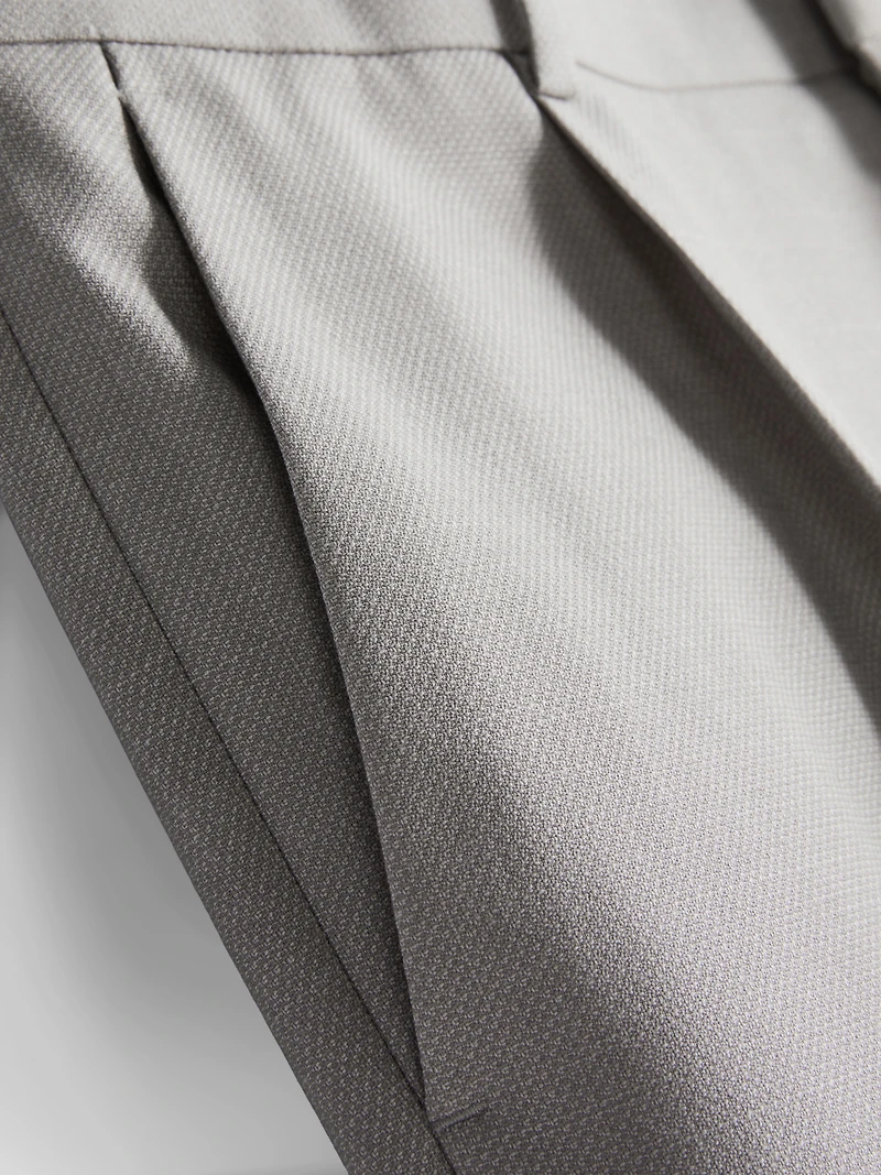Slim Fit Dobby Texture Suit Pants
