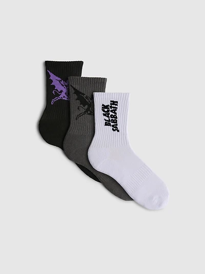 3pk Black Sabbath Socks