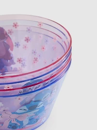 4pk Disney's Stitch Plastic Bowls
