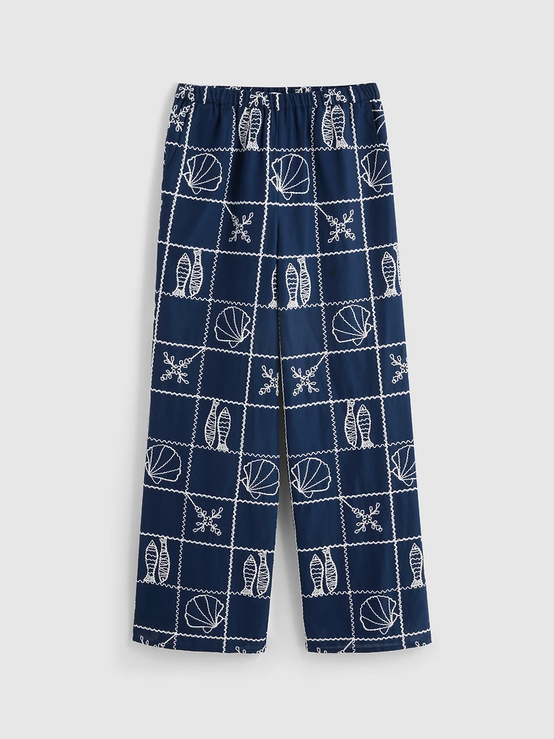 7-15yrs | Embroidered Pants