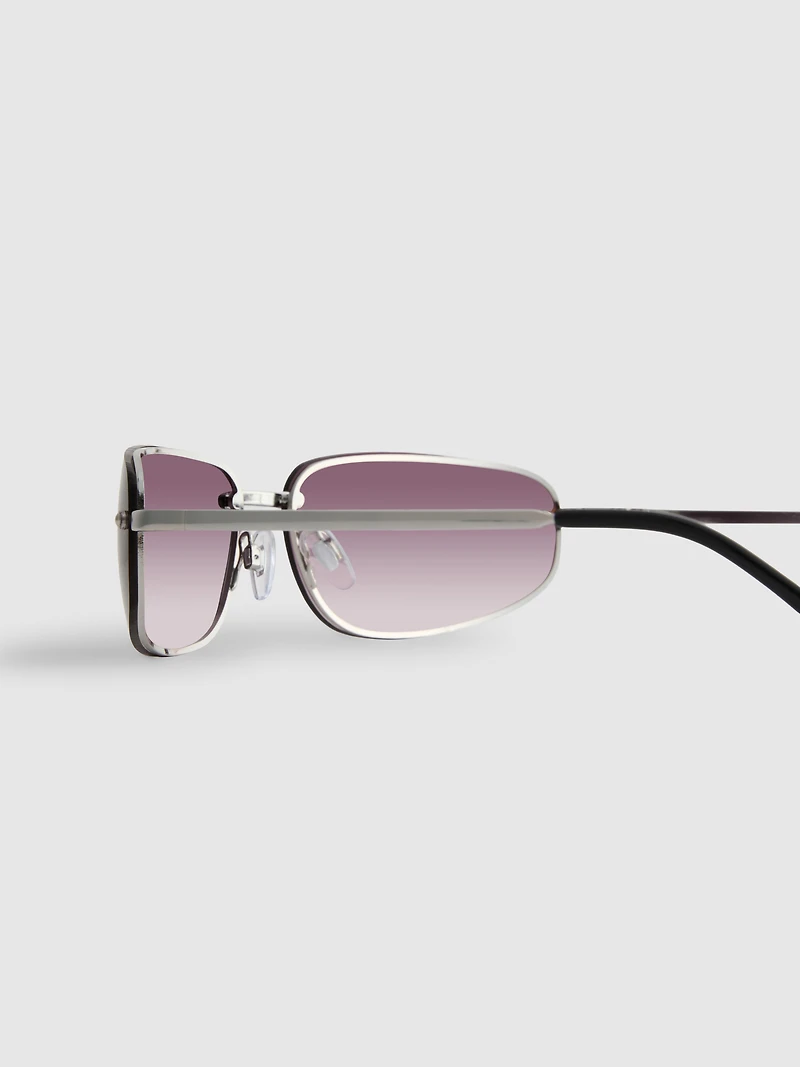 Tinted Wrap-Around Sunglasses