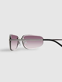 Tinted Wrap-Around Sunglasses