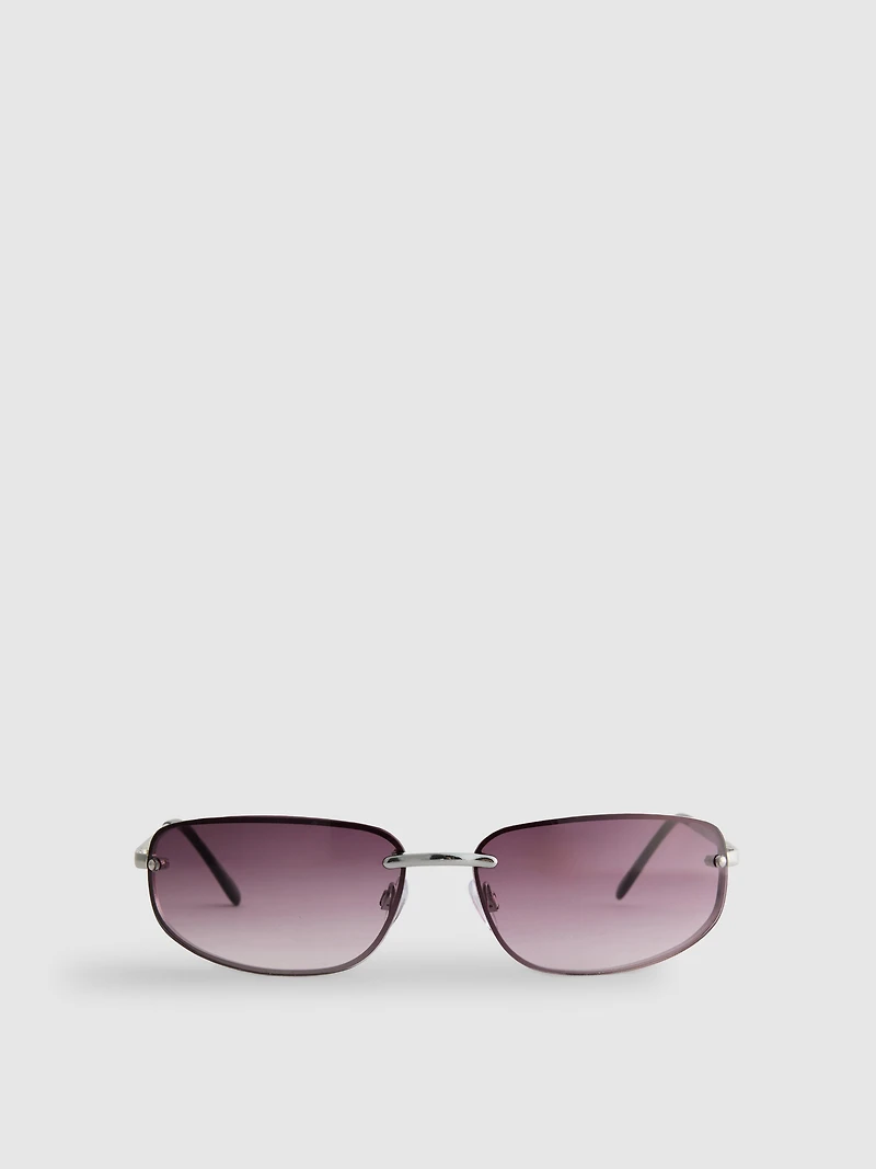 Tinted Wrap-Around Sunglasses