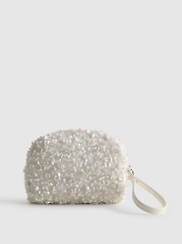 Bride Sequin Mini Makeup Bag
