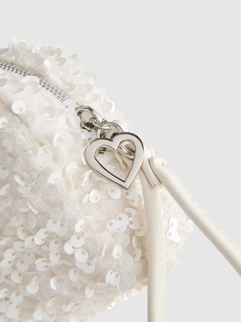 Bride Sequin Mini Makeup Bag