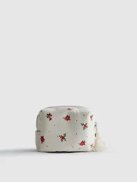 Mini Canvas Makeup Bag