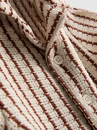 1.5-9yrs | Stripe Knit Shirt and Shorts Set