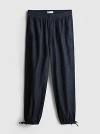 Paula Echevarría Cotton-Rich Denim Harem Pants