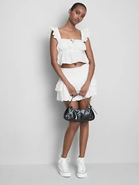 The Primark Scene | Cotton Eyelet Ruffle Crop Top