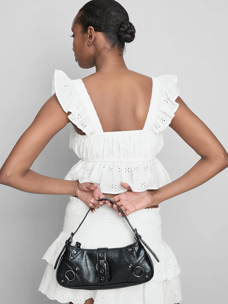 The Primark Scene | Cotton Eyelet Ruffle Crop Top
