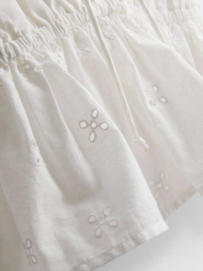 The Primark Scene | Cotton Eyelet Ruffle Crop Top