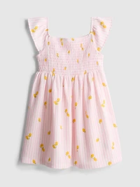 1.5-9yrs | Lemon Print Smock Dress
