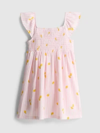 1.5-9yrs | Lemon Print Smock Dress