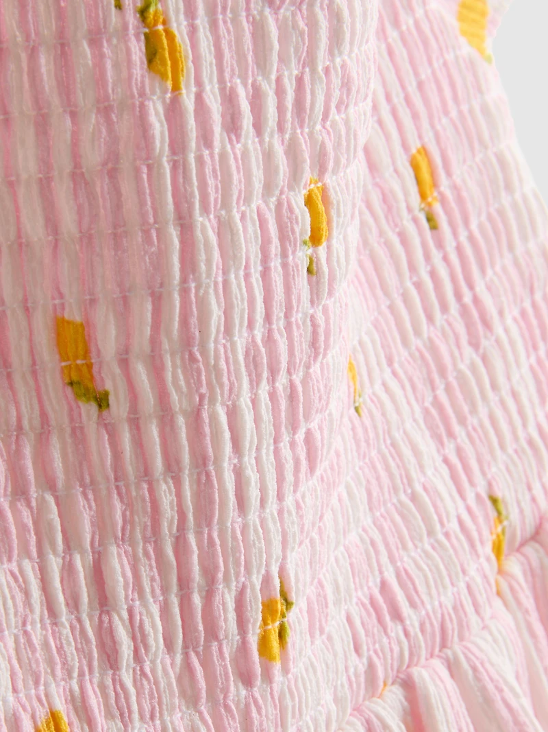 1.5-9yrs | Lemon Print Smock Dress