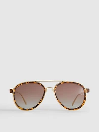 Chunky Aviator-Style Sunglasses