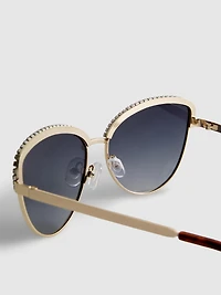 Rhinestone Cat Eye Sunglasses