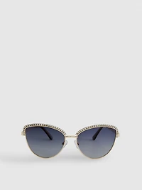 Rhinestone Cat Eye Sunglasses