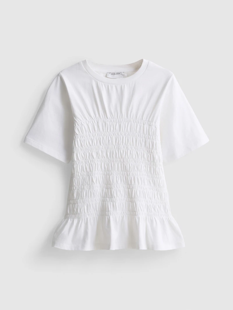 7-15yrs | Shirred Peplum T-Shirt